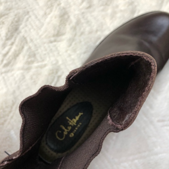 Cole Haan Dark Brown Leather Chelsea Boots - Picture 8 of 9